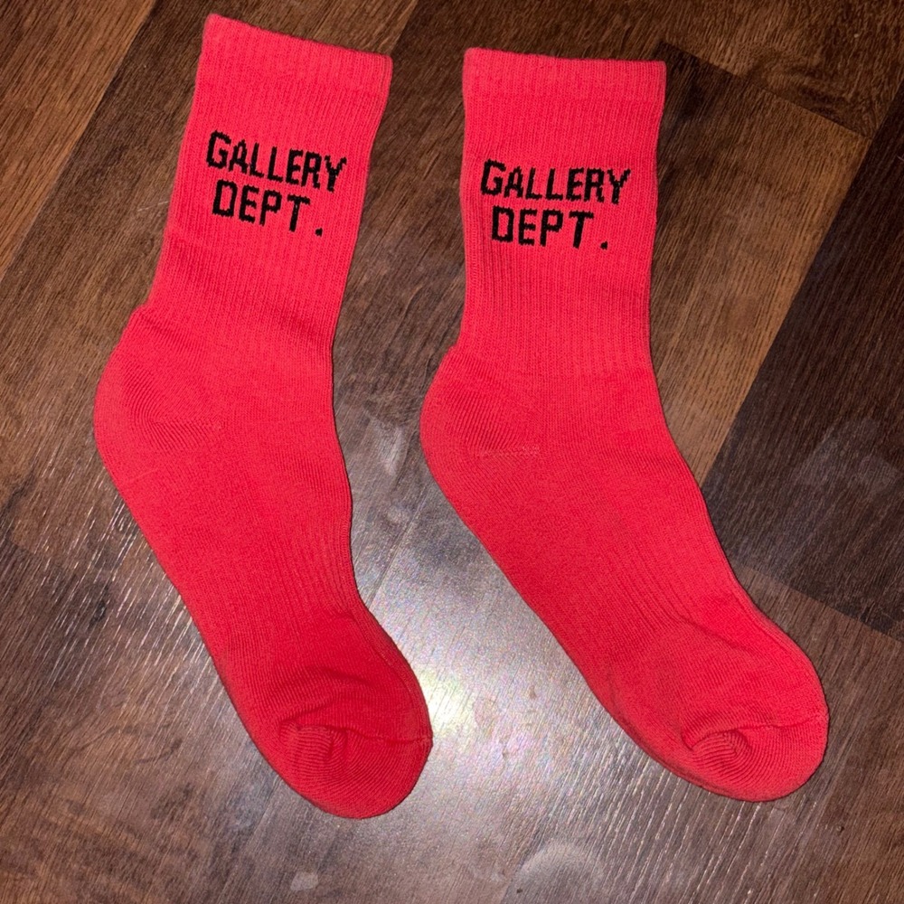 Copper Red Gallery Dept. Socks Mens Sz M/L Streetwear Ribbed Knit *One Pair